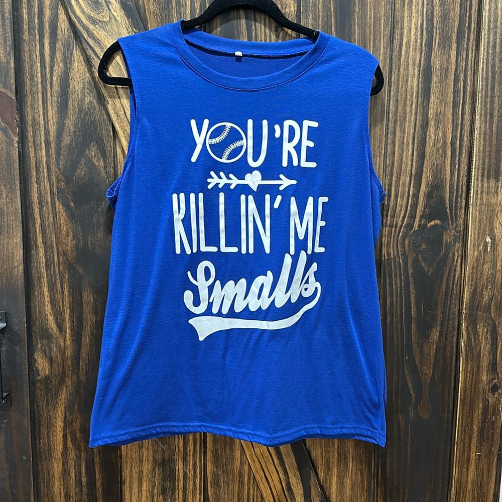 Funny Tank Top - Royal Blue Color